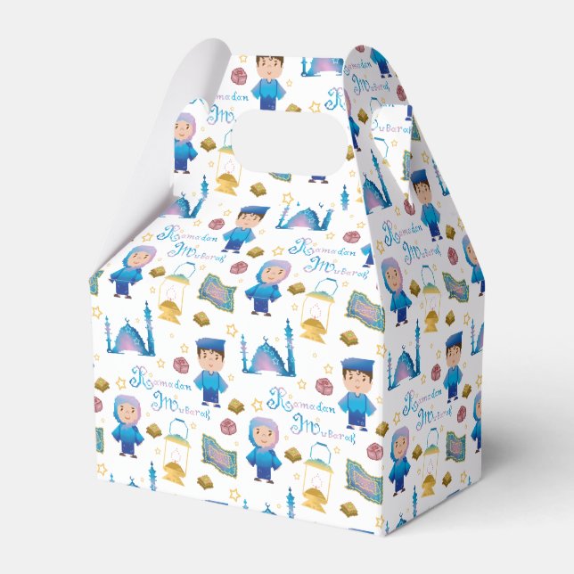 Ramadan Mubarak Pattern Geschenkschachtel (Vorderseite)