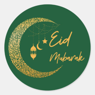 Ramadan Mubarak -Ramadan Kareem -Eid Mubarak Runder Aufkleber