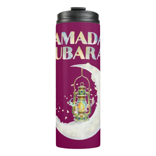 Ramadan Mubarak Thermosbecher (Vorderseite)
