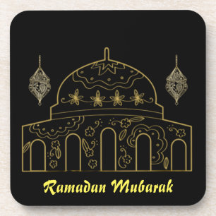 Ramadan Mubarak Throw Pillow Getränkeuntersetzer