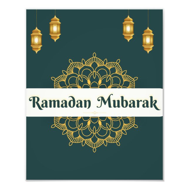 Ramadan Mubarak Wall Art Fotodruck (Vorne)