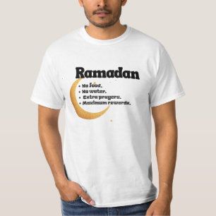 Ramadan Nomen Keine Nahrung Große Belohnungen T-Shirt