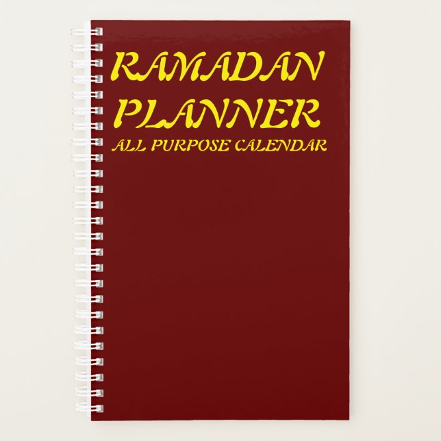 Ramadan Planner Klein (5,5" x 8,5") Planer (Vorderseite)