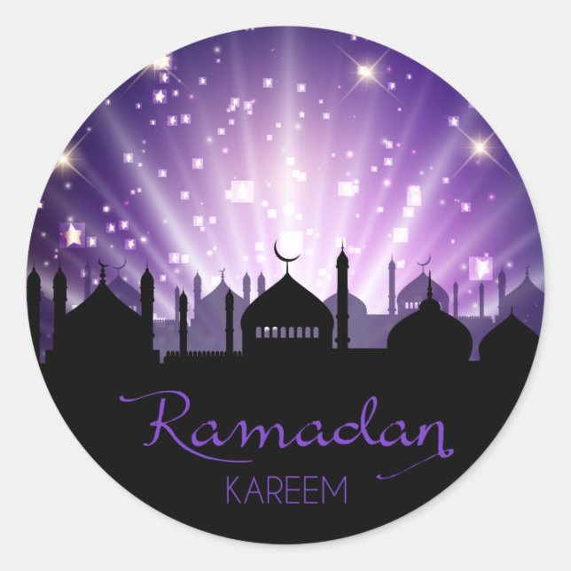 Ramadan Runder Aufkleber (Vorderseite)