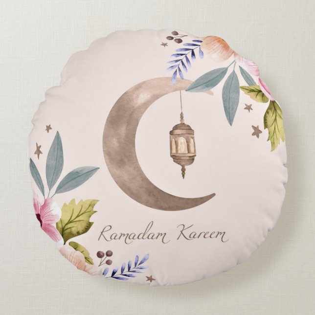 Ramadan Rundes Kissen (Vorderseite)