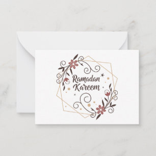 Ramadan-Segenswünsche Dekorative Kunst – Elegant Mitteilungskarte