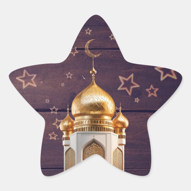 Ramadan Stern-Aufkleber (Vorderseite)