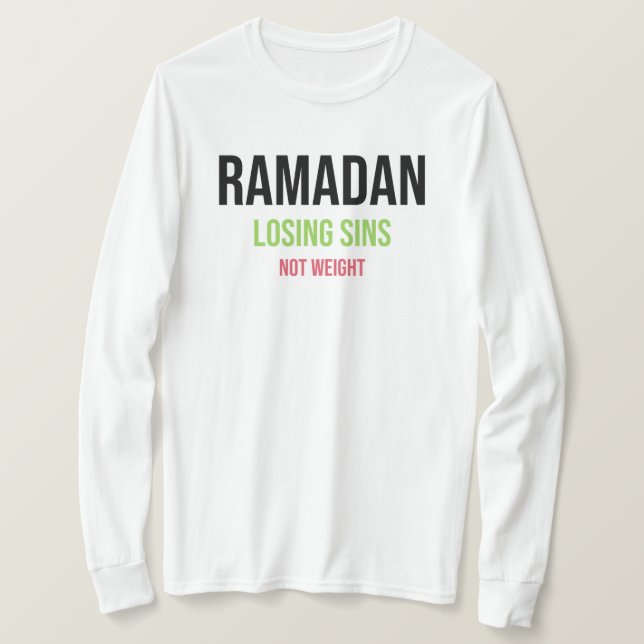 Ramadan Sünden, die nicht wiegen T-Shirt (Design vorne)