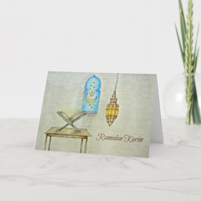 Ramadan-Tag Karte (Vorderseite)