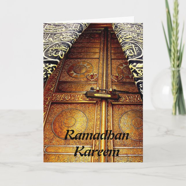 Ramadhan Kareem islamischer Grußkarte Karte (Vorderseite)