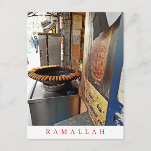 Ramallah Street Food Shop Blick Postkarte