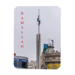 Ramallah Yasser Arafat Square View Kühlschrankmagn Magnet