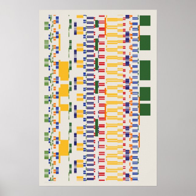 Ramanujan Numbers Pattern  Poster (Vorne)