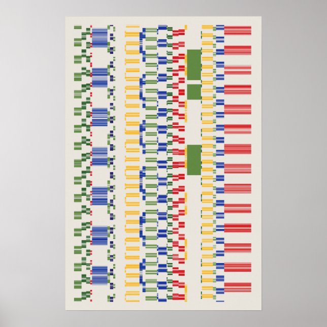 Ramanujan Numbers Pattern  Poster (Vorne)