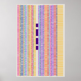 Ramanujan-Zahlen Musterdesign  Poster