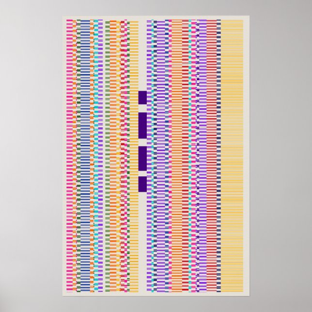 Ramanujan-Zahlen Musterdesign  Poster (Vorne)