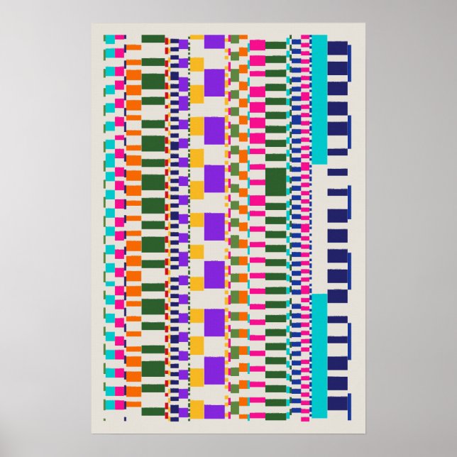 Ramanujan-Zahlen Musterdesign  Poster (Vorne)