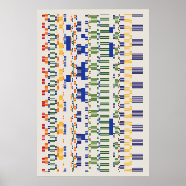 Ramanujan-Zahlenmuster  Poster (Vorne)
