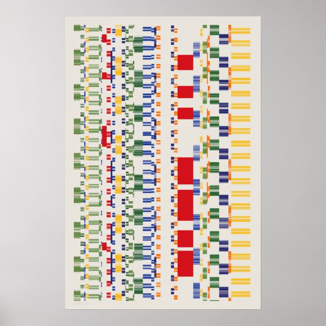 Ramanujan-Zahlenmuster  Poster (Vorne)