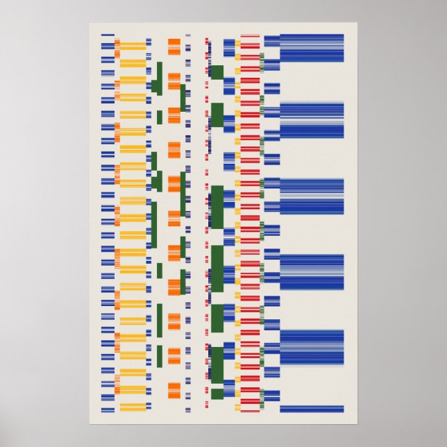 Ramanujan-Zahlenmuster  Poster (Vorne)