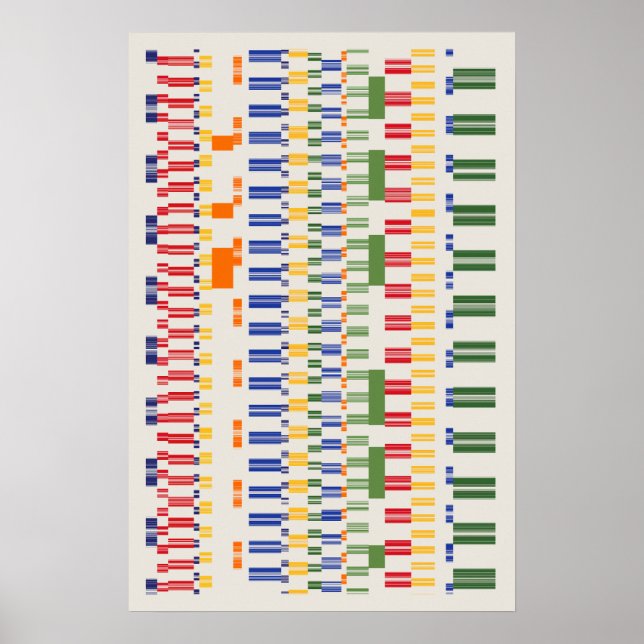 Ramanujannumbers Pattern  Poster (Vorne)