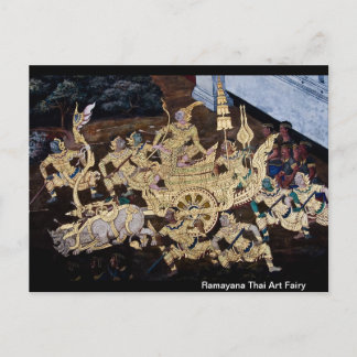 Ramayana Thai Art Fairy Postkarte