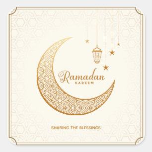 Ramazan Ramadan Kareem Quadratischer Aufkleber