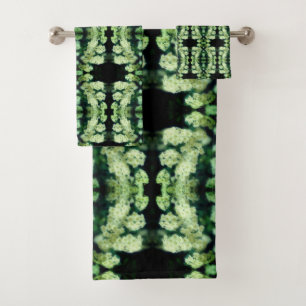 Rambling Wild White Roses Abstrakt Badhandtuch Set