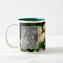 Rambling Wild White Roses hinzufügen Ihr Foto Zweifarbige Tasse
