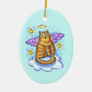 Rambo Kitty Cat Angel nom personnalisé Ornement