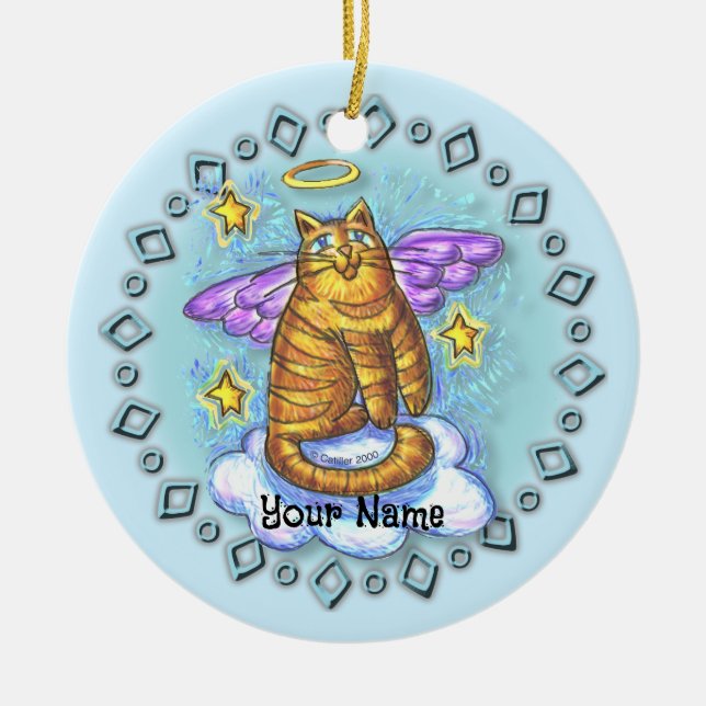 Ramboe Kitty Cat Angel Ornament (Vorne)