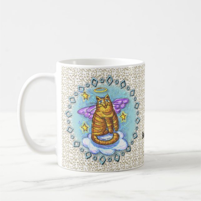Ramboe Kitty Cat Angel Tasse (Links)