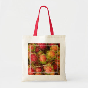 Rambutan-Frucht auf dem Can Duoc-Markt Tragetasche