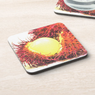 "Rambutan Fruit" Niedliches Foto. Jetzt kaufen Getränkeuntersetzer