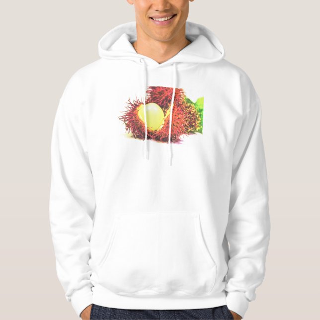 "Rambutan Fruit" Niedliches Foto. Jetzt kaufen Hoodie (Vorderseite)