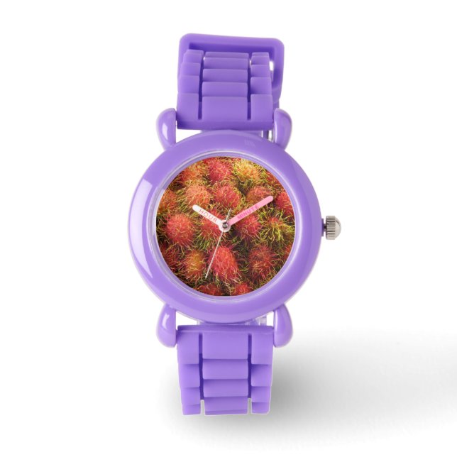 Rambutan Tropical Fruit Armbanduhr (Vorderseite)