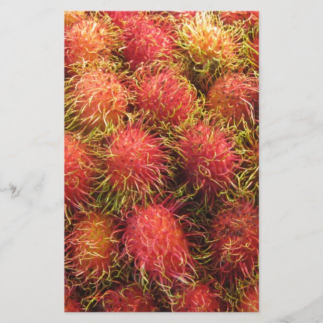 Rambutan Tropical Fruit Briefpapier (Vorderseite)