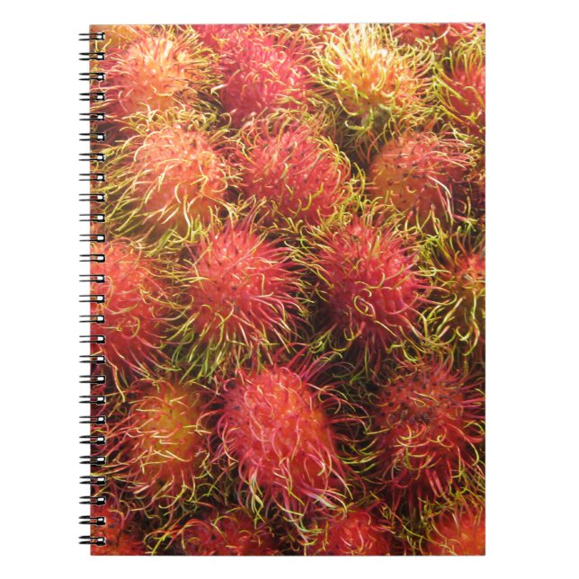 Rambutan Tropical Fruit Notizblock (Vorderseite)