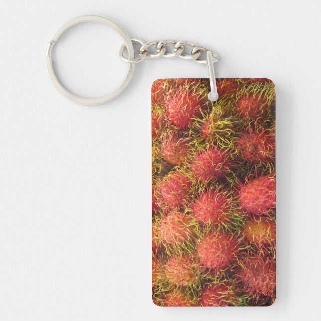 Rambutan Tropical Fruit Schlüsselanhänger (Vorderseite)