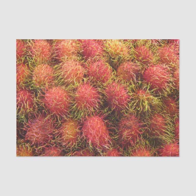 Rambutan Tropical Fruit Seidenpapier (Vorderseite)