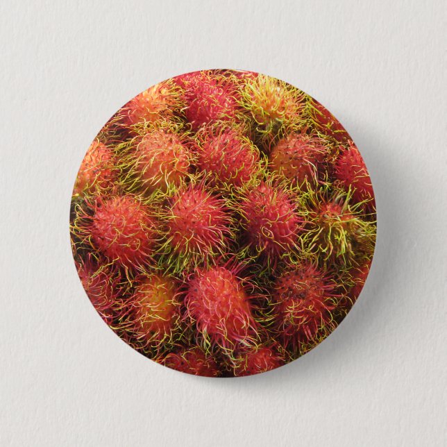 Rambutan-tropische Frucht Button (Vorderseite)