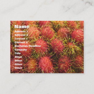 Rambutan-tropische Frucht Visitenkarte