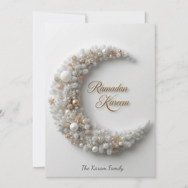 Ramdan Kareem personalisierte Feiertagskarte (Vorderseite)