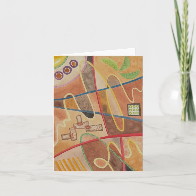 Ramen Abstrakt Card Dankeskarte (Vorderseite)