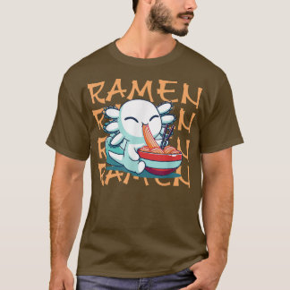 Ramen Aolotl Kawaii Anime Japanisches Essen T-Shirt