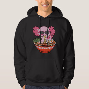 Ramen Axolotl Kawaii Anime Japanisches Essen Mädch Hoodie