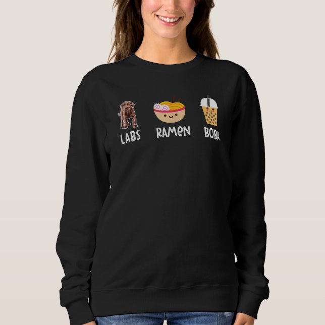 Ramen Boba Bubble Tee Laboren Lover Schokolade Lab (Vorderseite)