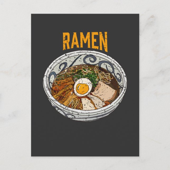 Ramen Bowl Noodle Asian Food Lover Postkarte (Vorderseite)
