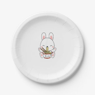 Ramen Bunny Bowl für Kawaii Ramen Noodle Soup Lieb Pappteller
