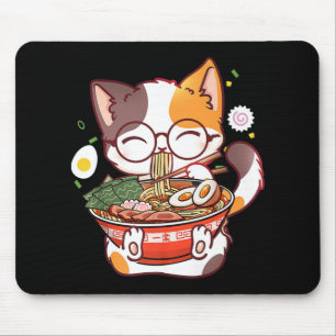 Ramen Cat Japanese Food Kawaii Anime Girls Officia Mousepad